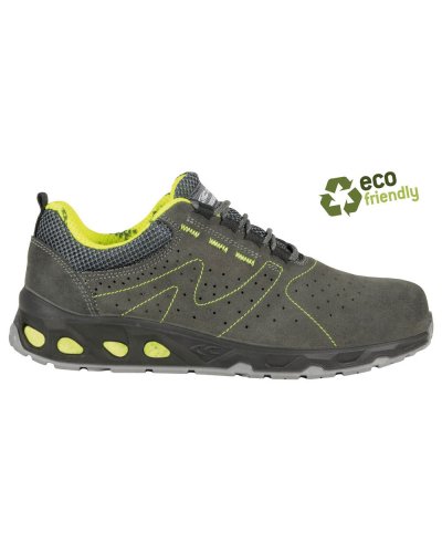 Scarpe antinfortunistiche UNIT S1P eco green pelle forata