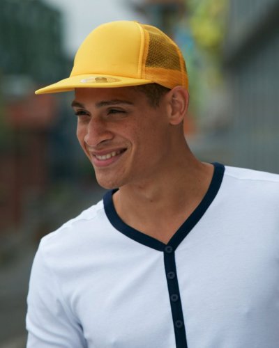 Schirmmütze 5 Panel Flat Peak aus Polyester | Einheitsgröße
