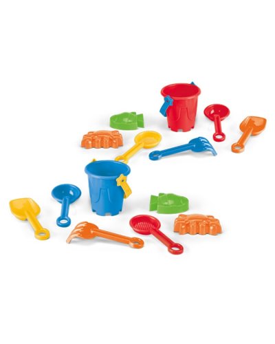 Secchiello da spiaggia con 6 accessori