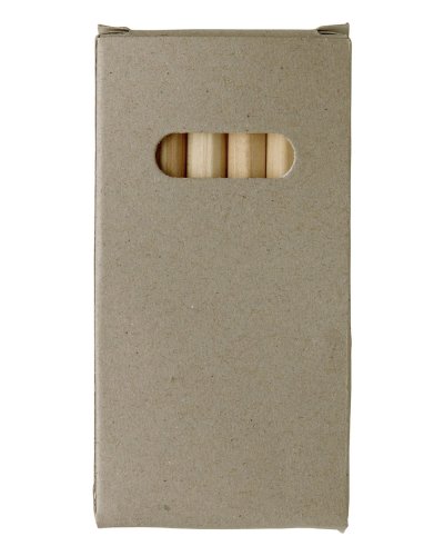 Set 6 matite in legno corte colorate Gigi