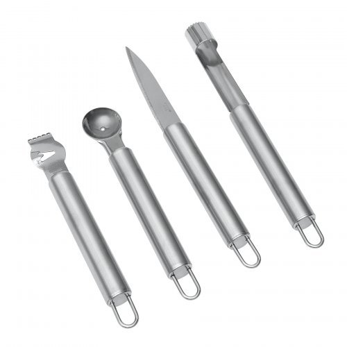 Set coltelli da frutta Fruity inox con accessori, colore vivace