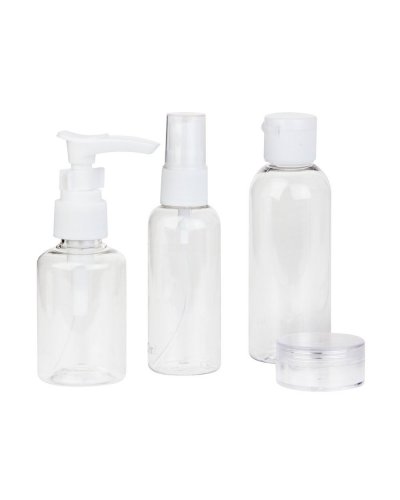 Set de voyage set pratique pour transporter liquides qui inclut un pul