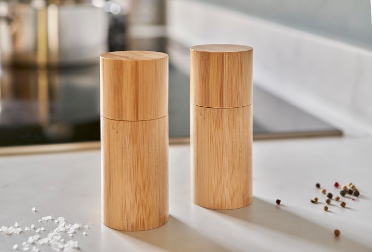 Set di macinini sale e pepe christine | bambù | 2 pz