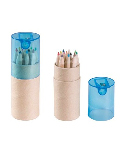 Set Pastelli Colorati Con Custodia E Temperamatite Donatello
