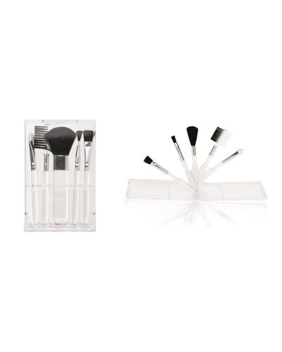 Set pinceaux pour maquillage, en élégante étui de plastique.