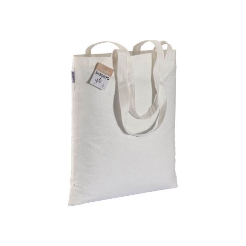 Shopper aus bambusfaser 135 g/m2, lange griffe