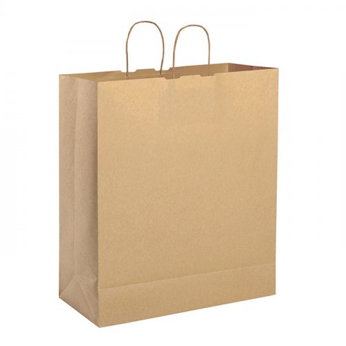 Shopper de papel kraft 45x46x20cm, asa retorcida, 11kg - Ecopack