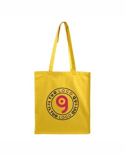Shopper in Canvas molto pesante con soffietto