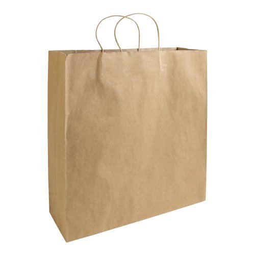 Shopper in carta riciclata 100 gr/m2 con soffietto