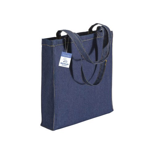 Shopper in cotone denim riciclato