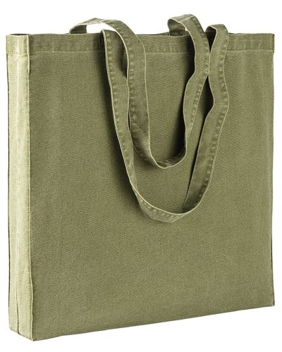 Shopper in cotone stonewashed