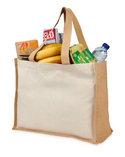 Shopper in iuta e canvas