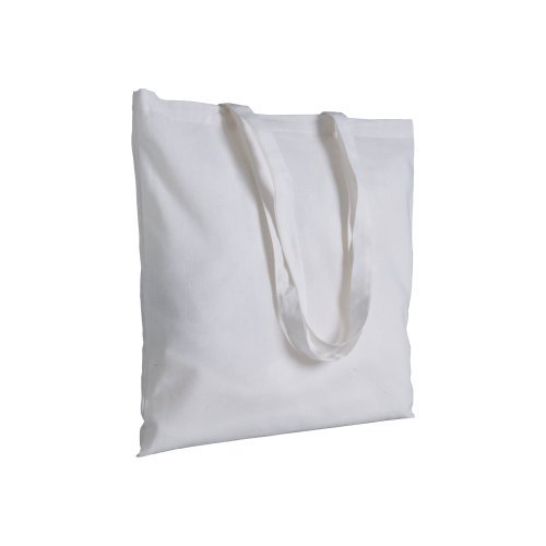 Shopper-tasche in einfarbigem design aus 280 g/m2 recycelter baumwolle