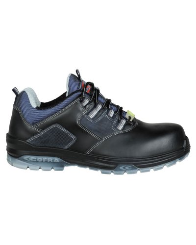 Sicherheitsschuhe COFRA Rap Black S3 schwarzes Leder ESD Metal Free