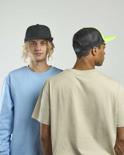 Chapeau Snapback à 6 panneaux en maille polyester recyclé éco Lune