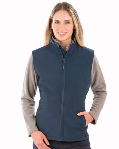Gilet Softshell Donna2 strati stampabile riciclato