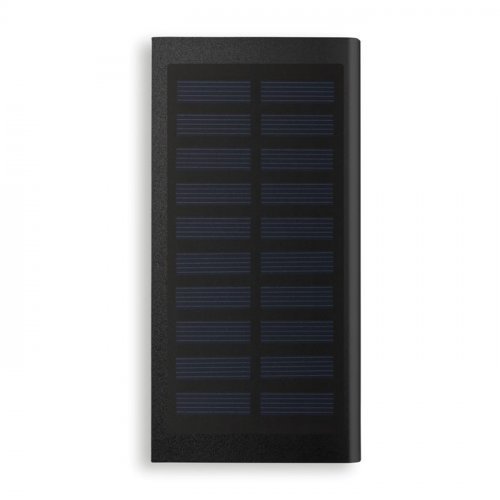 SOLAR POWERFLAT Power bank solare 8000 mAh alluminio argento