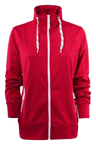 Sportlicher Damen-Fleece Jog Lady mit durchgehendem Reißverschluss aus