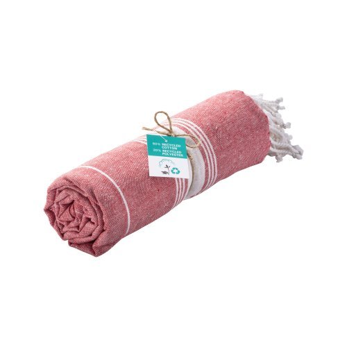 Strandhandtuch aus recycelter baumwolle, 180 g/m2