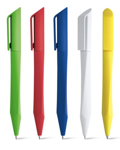 Stylo à bille Boop en ABS, léger Ø1,1x14,7 cm, recharge bleue