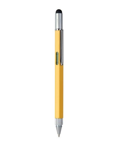 Stylo multifonction en métal avec stylet, règle, niveau à bulle