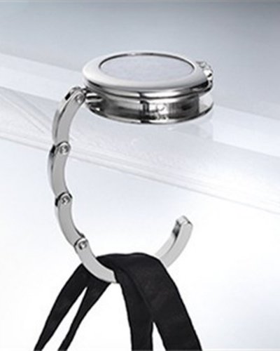 Sujeta bolsa HOLD IT FOREVER de acero con espejo Ø4,5 cm