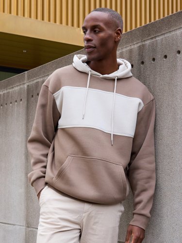 Sweat-hoody colour-block unisex