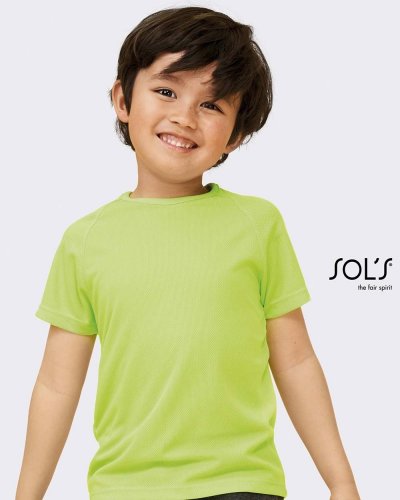T-shirt bambino manica a raglan