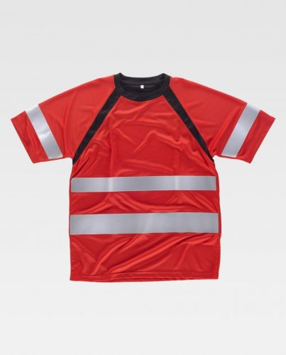 T-shirt bicolore manica corta ranglan