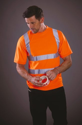 T-Shirt Alta Visibilità Fluo EN471 Cl2 100% Poliestere