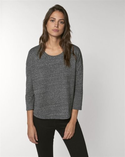 T-shirt da donna maniche 3/4 con spalle cascanti
