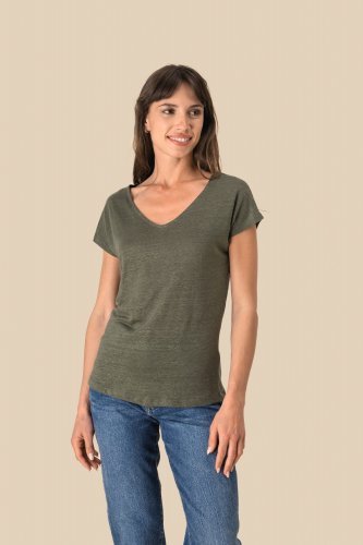 T-shirt donna scollo a v