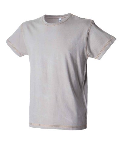 T-shirt manica corta girocollo cuciture in contrasto Saragoza