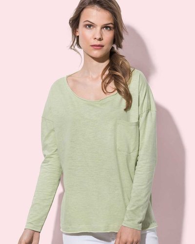 T-shirt Sharon Oversized maniche lunghe