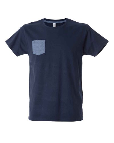 T-shirt uomo girocollo con taschino Antibes