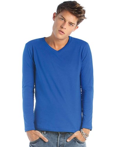 T-shirt uomo maniche lunghe Classic scollo a V