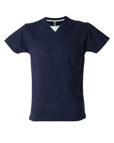 T-shirt uomo scollo a V Cannes
