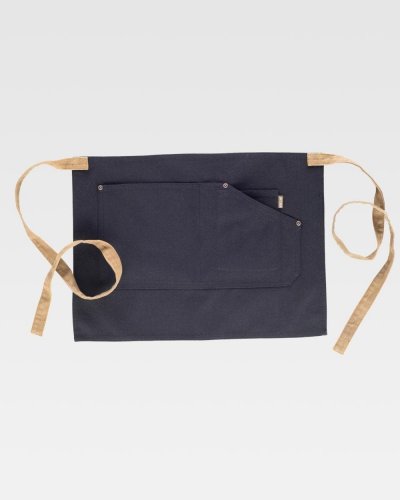 Tablier court en toile 100% coton Parannanza, 3 poches