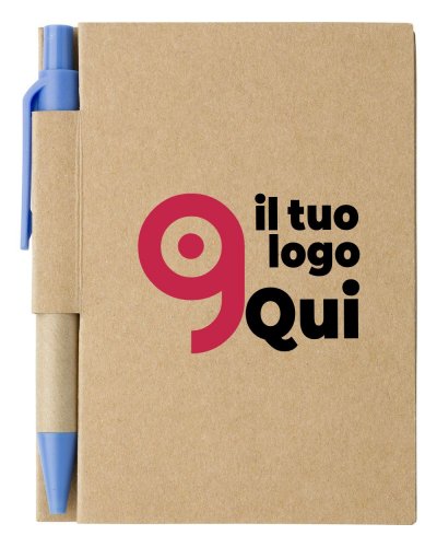 Taccuino in cartone con penna a sfera Cooper