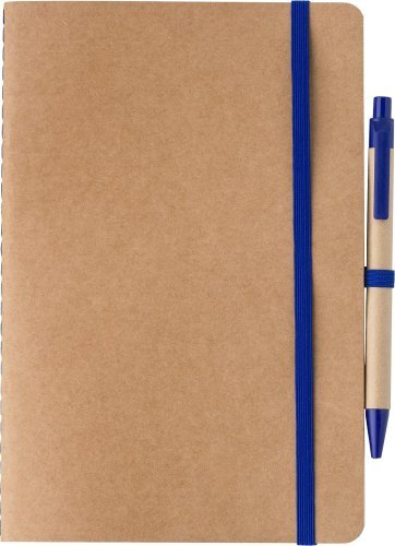 Taccuino in cartone riciclato formato +/- a5 con penna theodore
