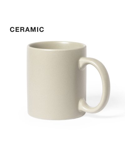 Taza Malik de cerámica mate natural de 370ml