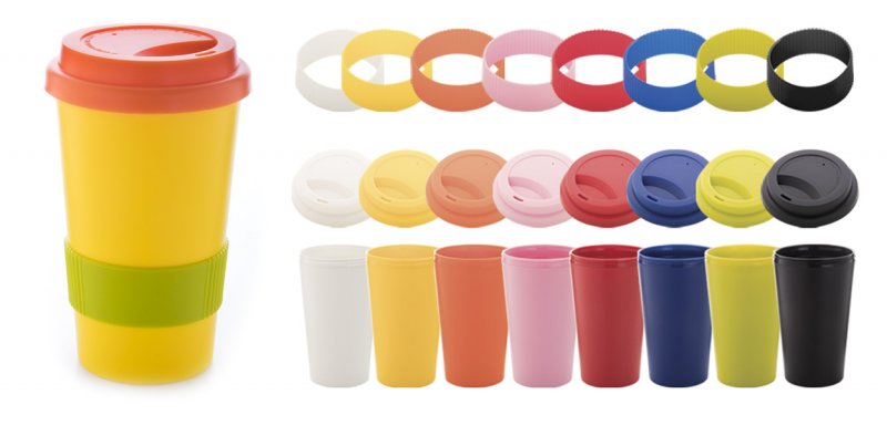 Taza térmica Creacup 400ml doble pared silicona