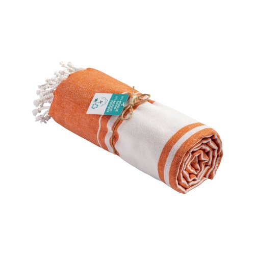 Telo mare in cotone riciclato da 150 g/m2 certificato grs