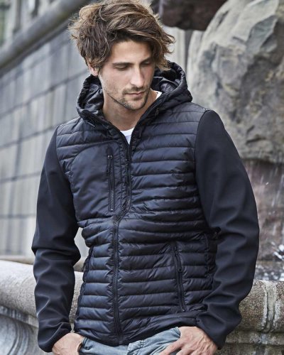 Hooded crossover jacket