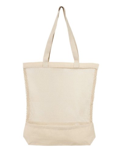 Tote bag in rete di cotone