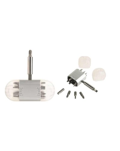 Tournevis Portable en Métal et Plastique avec 16 Embouts
