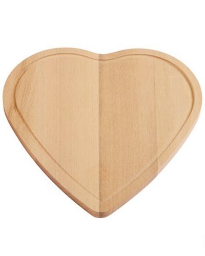 Wooden heart - schneidebrett