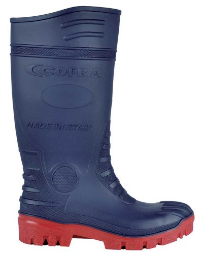 Typhoon Blue / Red S5 SRC PVC ERGO-NITRIL rutschfeste Stiefel
