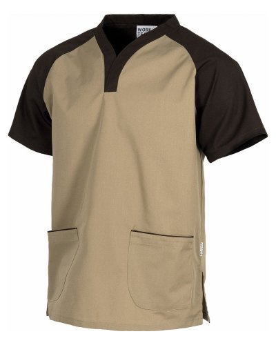 Unisex Raglan-Ärmel kurzarm Kittel