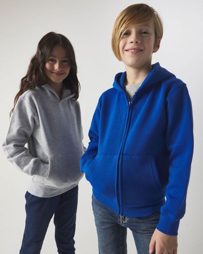 Vega Kinder Kapuzenpullover mit Reißverschluss und Fleecefutter